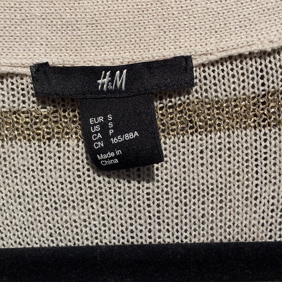 H&M gold and cream cardigan - Picture 4 of 7